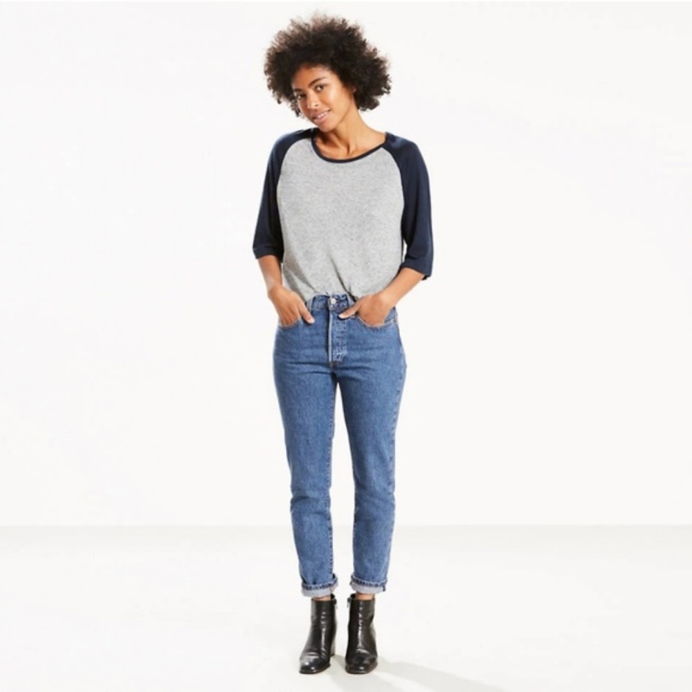 Levi's 501 straight leg skinny jeans